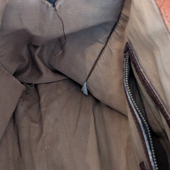 Madewell Brown and Black Leather Crossbody Satchel Bag - Picture 5 of 7